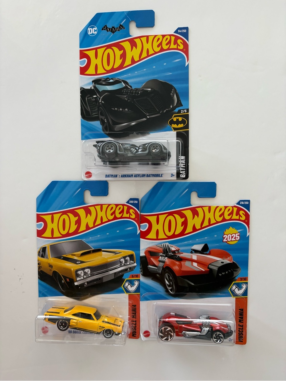 NWT Lot of 3 Hot Wheels ‘69 Dodge, Batman, Mod Mill
